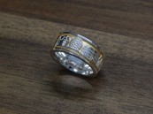 Ring "Wachtbergschmuck" poliert/teilvergoldet