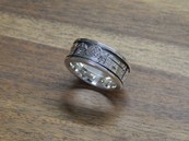 Ring "Wachtbergschmuck" polier/geschwärzt