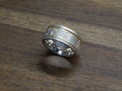 Ring "Wachtbergschmuck" matt/teilvergoldet